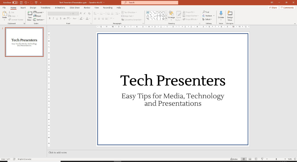 How to Change Slide Size in PowerPoint - Standard Screen (4:3)