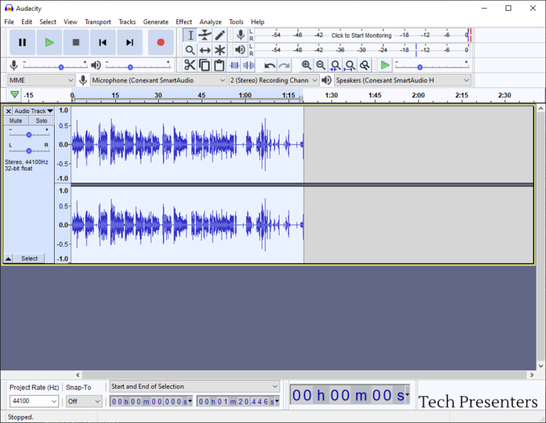 Using the Compressor Effect on Your Voiceover in Audacity - Tech Presenters