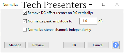 Maximize the Volume of your Recording