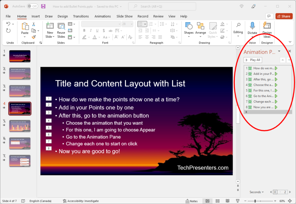 How To Make Each Bullet Point Appear Individually In Powerpoint