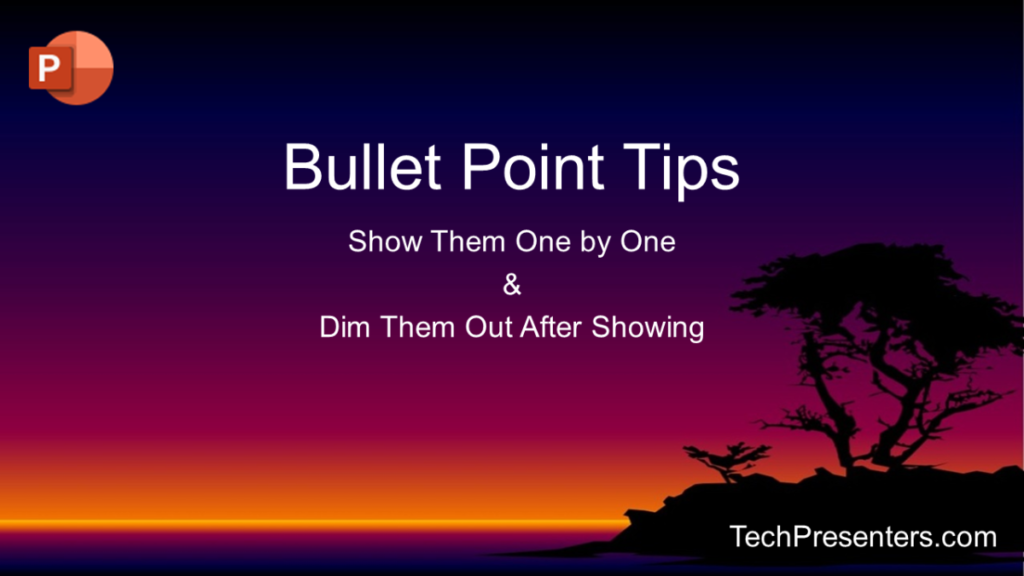 how to make powerpoint presentation bullets appear one by one