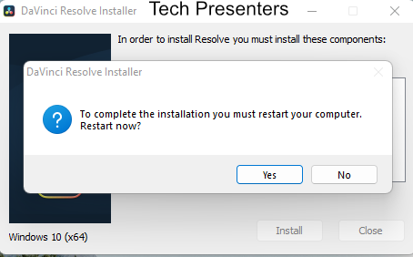 Restart your computer